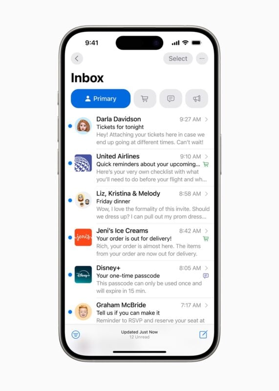 Mail iOS 18