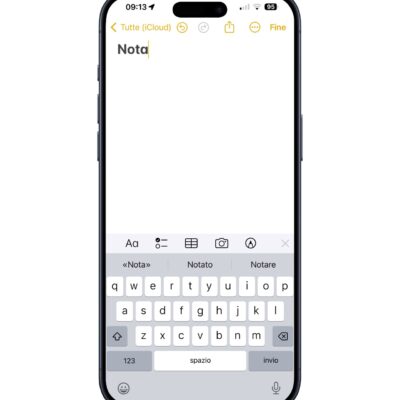 Note su iPhone: come scriverle senza il titolo in grassetto