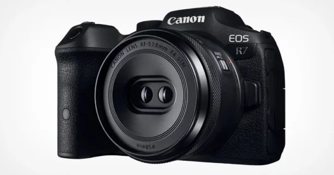 Apple e Canon annunciano un obiettivo per fotocamera mirrorless dedicato ai video spaziali