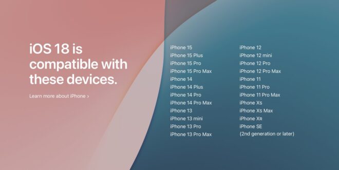 iOS 18, tutti gli iPhone compatibili con il nuovo aggiornamento
