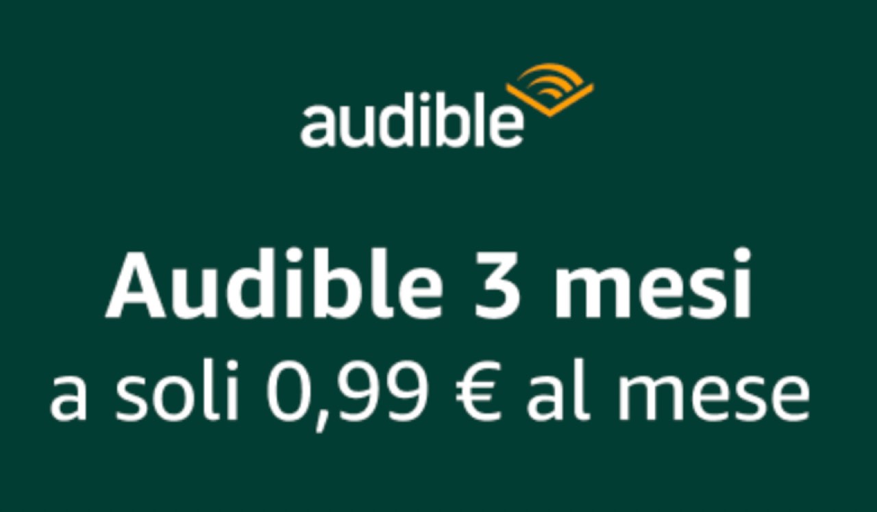 Audible: la promozione con tre mesi a 0,99€