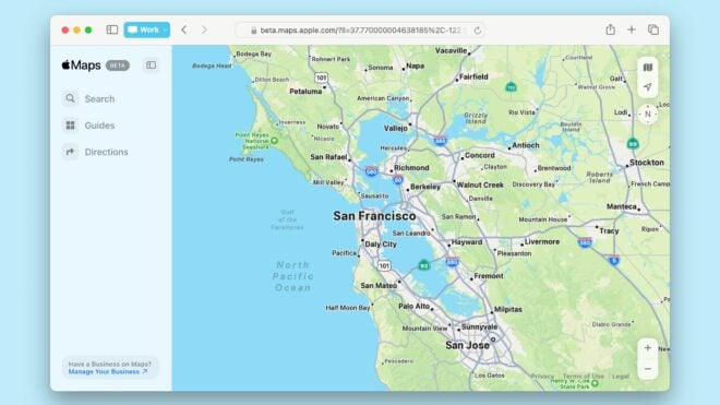 Mappe di Apple arriva sul web in versione beta