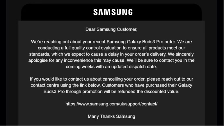 problemi Galaxy Buds3 Pro