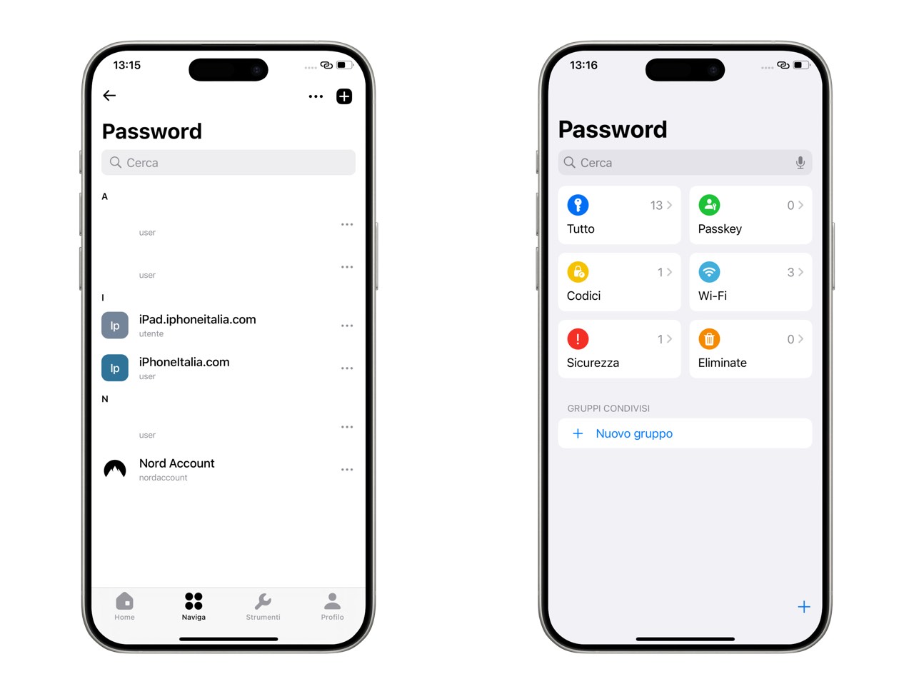 Apple Password vs NordPass