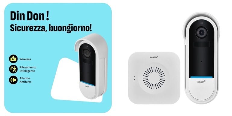 Campanello con videocamera wireless omajin