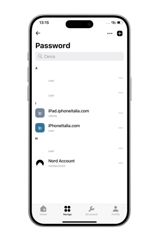 NordPass app iOS