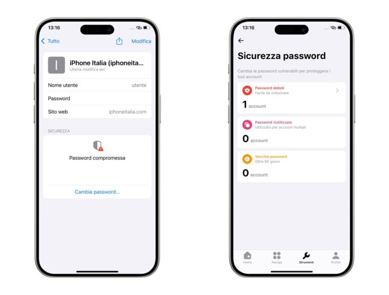 Sicurezza Apple Password