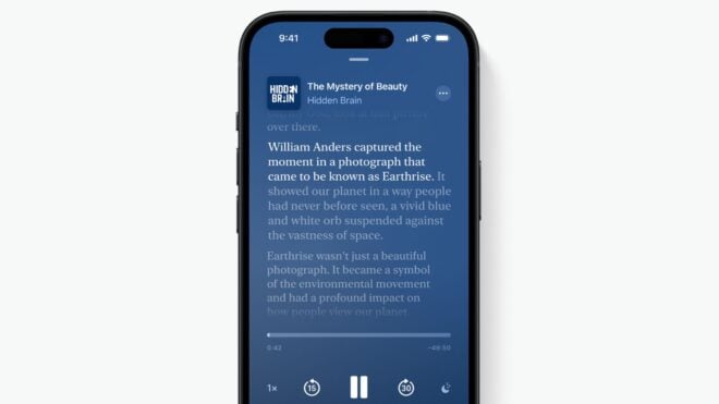 Apple attiva le trascrizioni dei Podcast anche in italiano