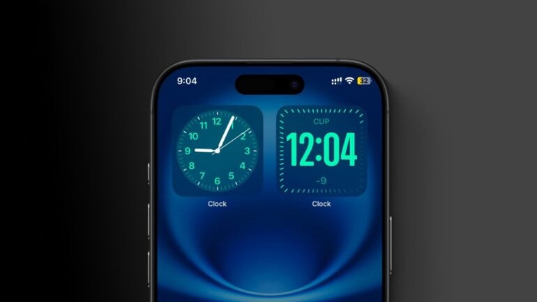 widget orologio ios 18.1