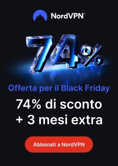 NordVPN Black Friday: offerte a partire da 2,99€ al mese (+ 3 mesi extra)