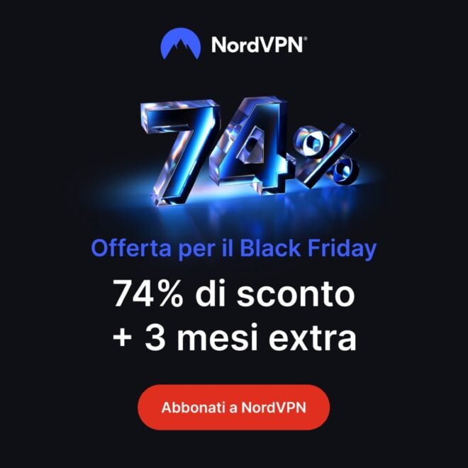 NordVPN Black Friday: offerte a partire da 2,99€ al mese (+ 3 mesi extra)