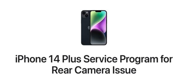 iPhone 14 Plus, Apple attiva il programma di riparazione gratuito per i problemi alla fotocamera