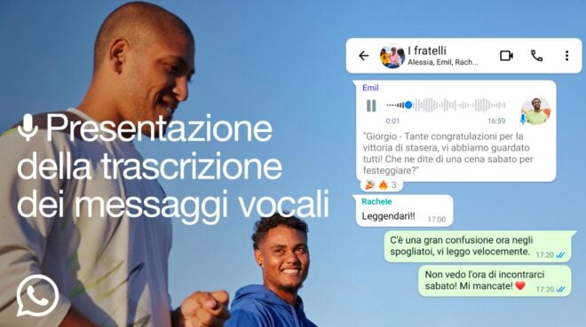 Su WhatsApp arrivano le trascrizioni dei messaggi vocali