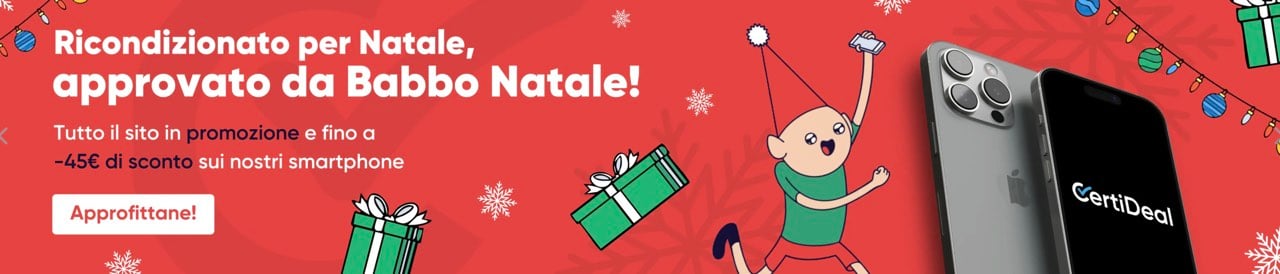 Certideal Offerte Natale 2024 smartphone ricondizionati