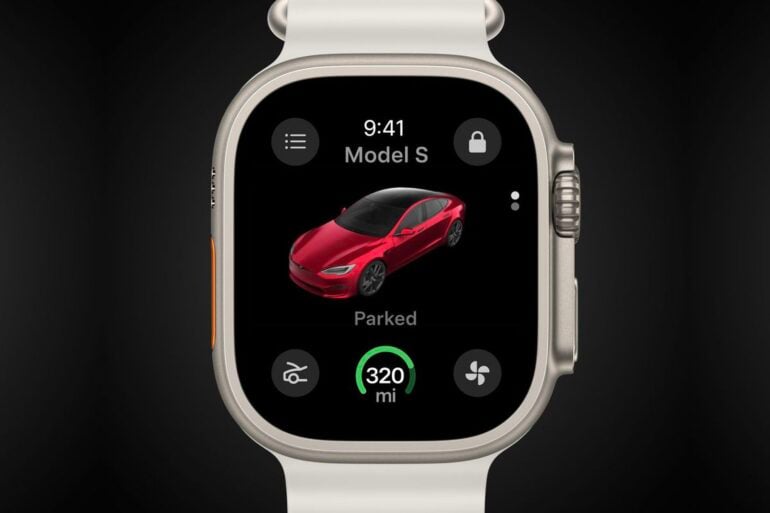 tesla apple watch