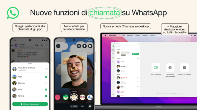 WhatsApp migliora le chiamate audio e video