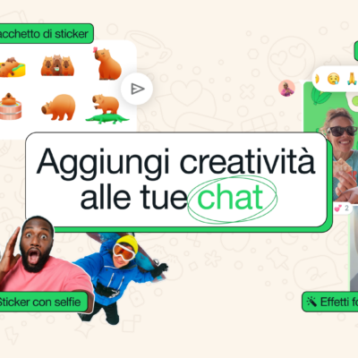WhatsApp introduce nuove funzionalità: sticker dai selfie e molto altro