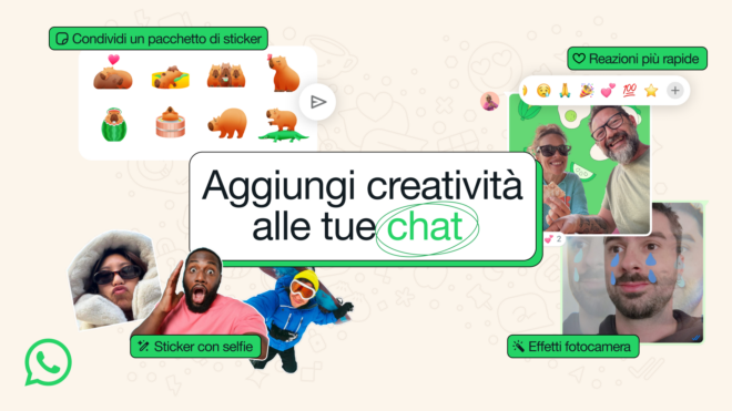 WhatsApp introduce nuove funzionalità: sticker dai selfie e molto altro