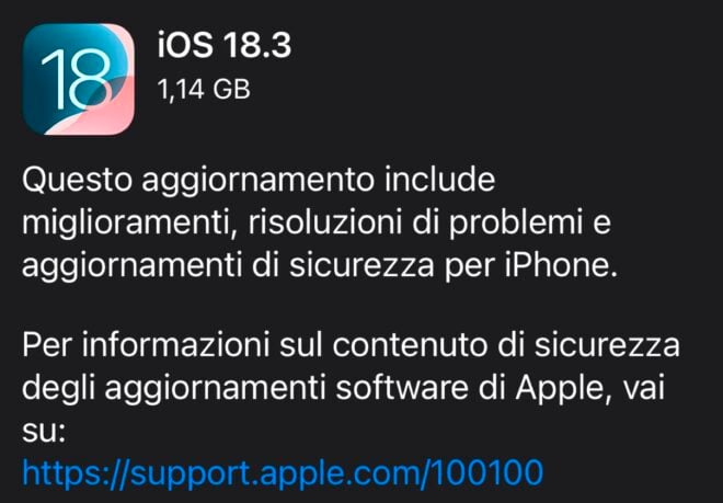 Apple rilascia iOS 18.3 e iPadOS 18.3 per tutti gli utenti, insieme a watchOS 11.3, tvOS 18.3 e vision OS 2.3