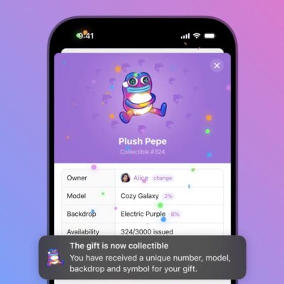 Telegram si aggiorna con regali collezionabili, filtri di ricerca per i messaggi e altro