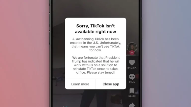 TikTok ufficialmente bloccato negli Stati Uniti, Apple rimuove l’app dallo store