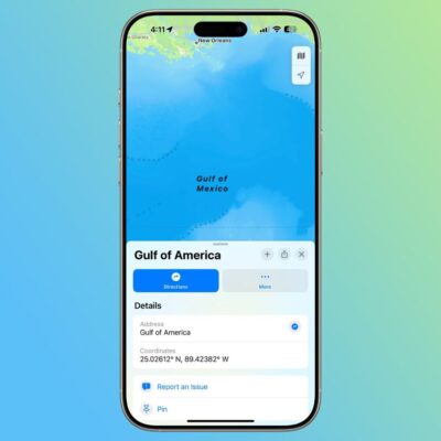 Anche Apple Maps adotta il nome “Gulf of America” dopo la decisione del Presidente Trump