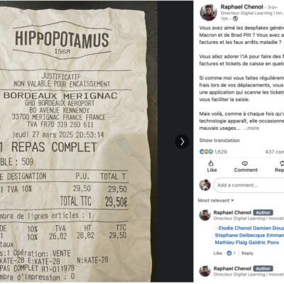 Quando ChatGPT può creare in modo perfetto scontrini e fatture false