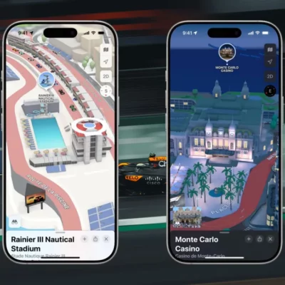 Apple Maps si aggiorna con il circuito di F1 di Monaco in 3D