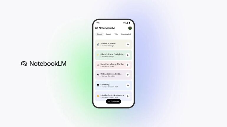 Google NotebookLM iphone