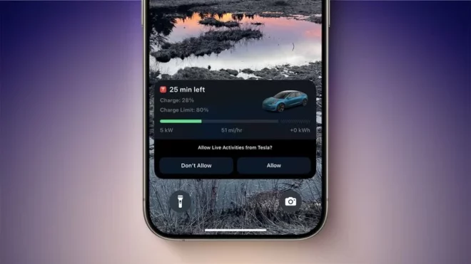 Tesla ora mostra lo stato della ricarica Supercharger in tempo reale su iPhone