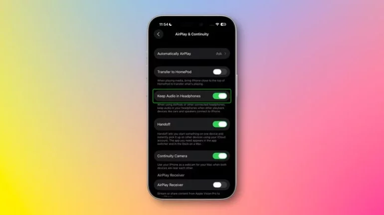 audio ios 26