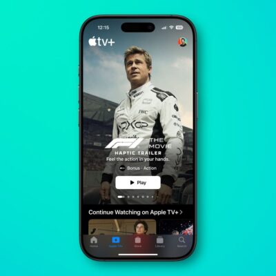Apple lancia il primo trailer aptico per il film “F1” con Brad Pitt: l’iPhone vibra al ritmo dei motori