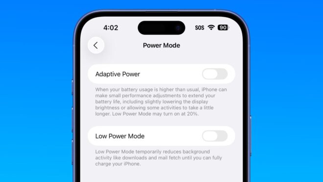 iOS 26 introduce l’Adaptive Power Mode, ma sarà disponibile solo su alcuni iPhone