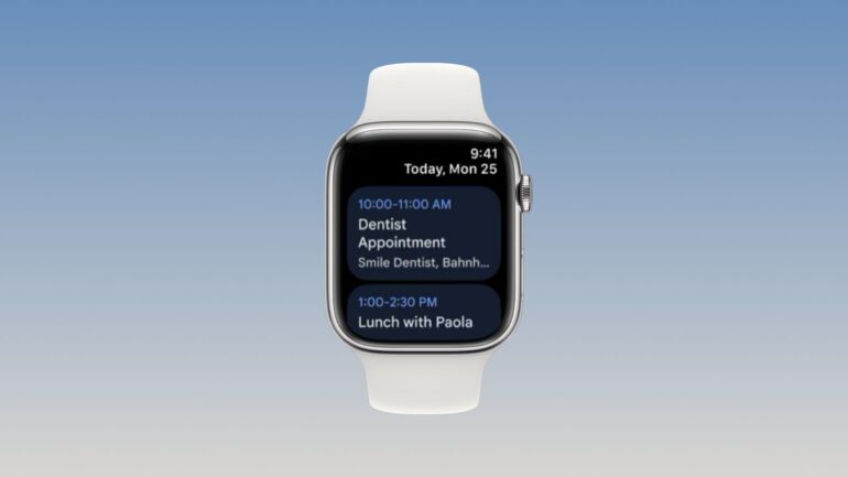 google calendar apple watch