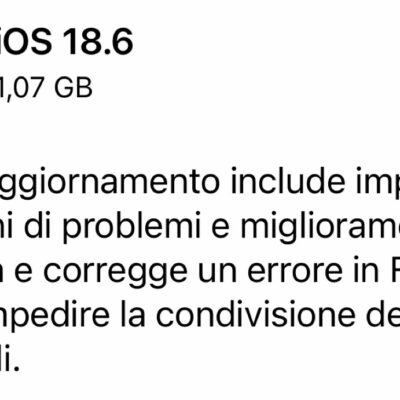 Apple rilascia iOS 18.6, iPadOS 18.6, macOS Sequoia 15.6, tvOS 18.6 e watchOS 11.6