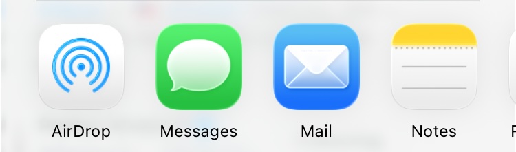 AirDrop icona precedente