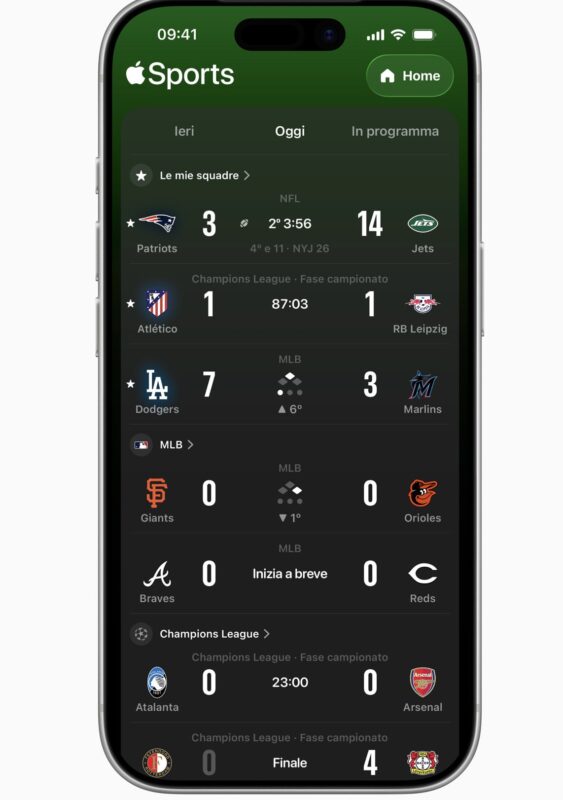 apple sports italia