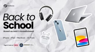 Back to School, riparti alla grande con le offerte TrenDevice: iPhone 13 da 289,90€, MacBook Air 15” M3 da 1.019,00€