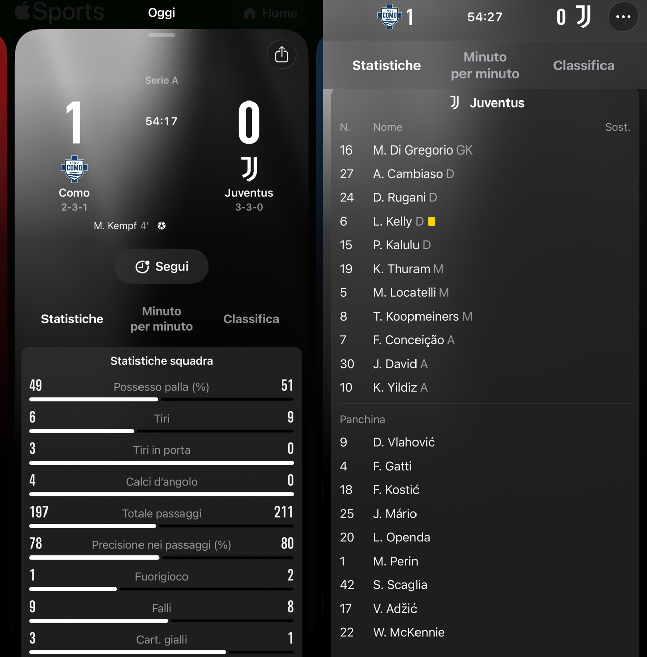 Serie A - Apple Sports