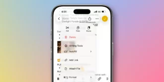 iOS 26.1 introduce una nuova gesture in Note