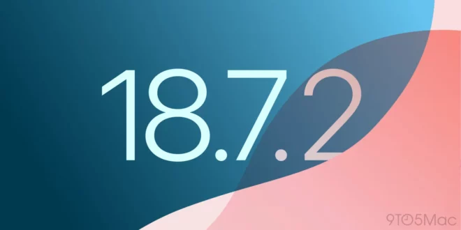 Apple rilascia iOS 18.7.2
