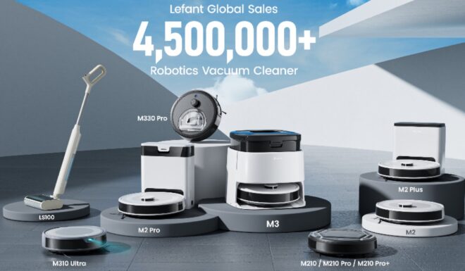 Lefant si prepara al Black Friday con sconti su tantissimi robot aspirapolvere e lavapavimenti