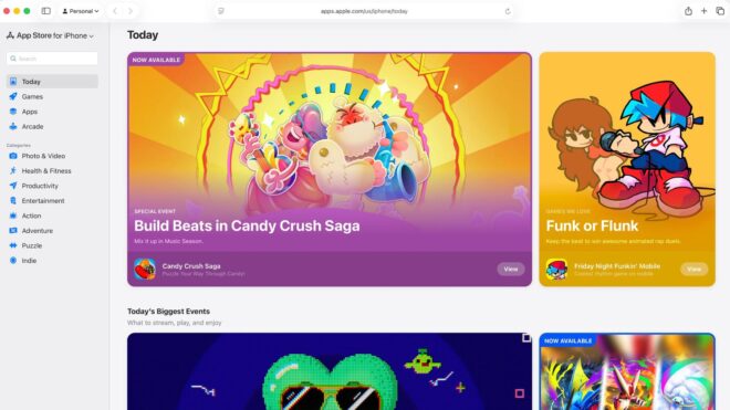 Apple lancia l’App Store sul web