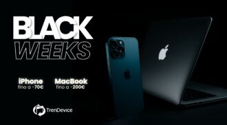 Super Sconti fino a -200€ sui Mac Ricondizionati e fino a -70€ su iPhone Ricondizionati con le Black Weeks TrenDevice: iPhone 15 da soli 469,90€