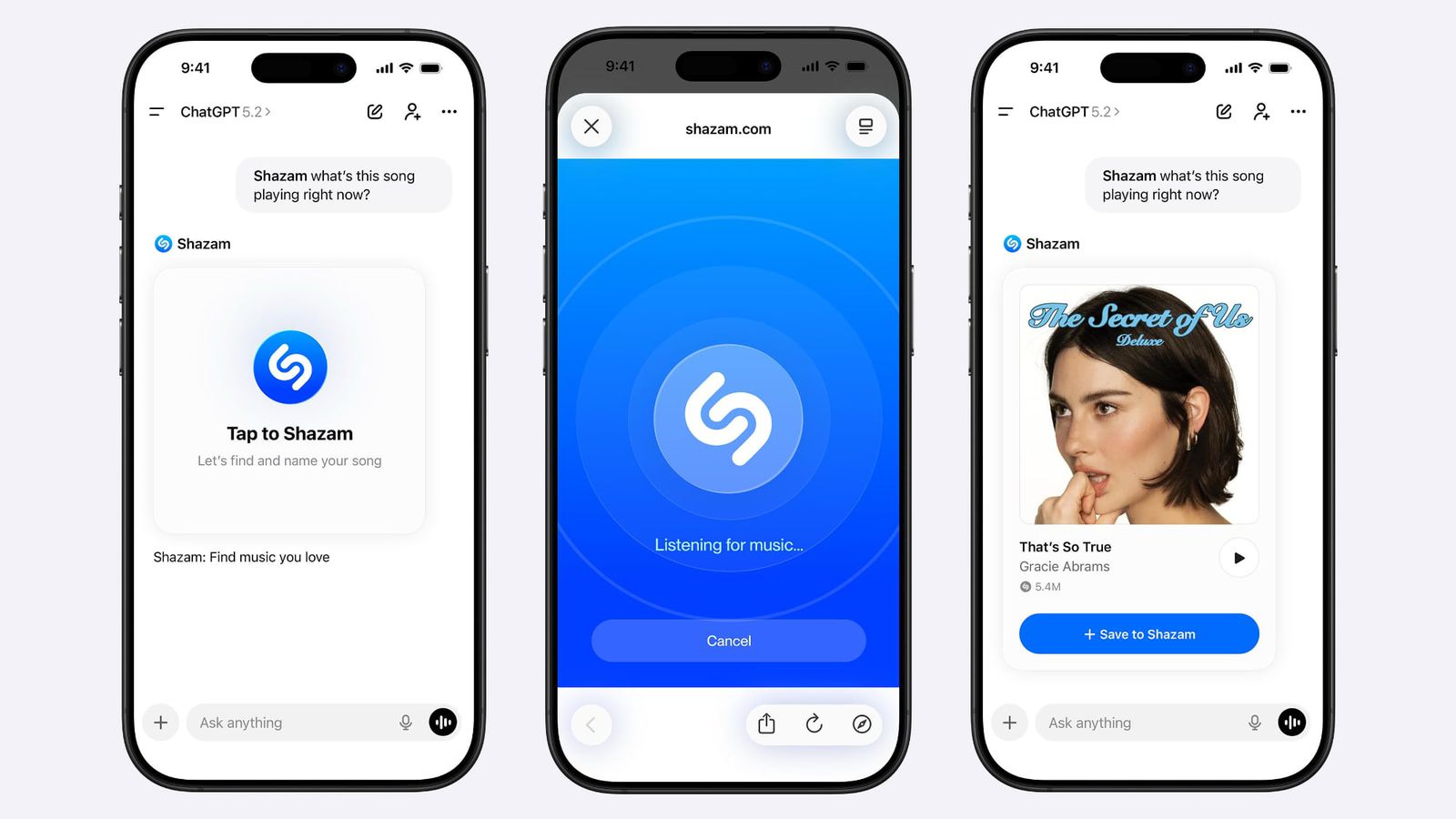 Shazam arriva su ChatGPT