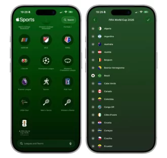 Apple Sports si aggiorna per i Mondiali 2026
