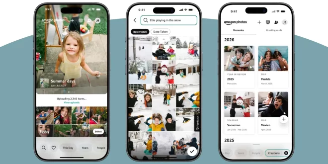 Amazon Photos cambia volto su iPhone