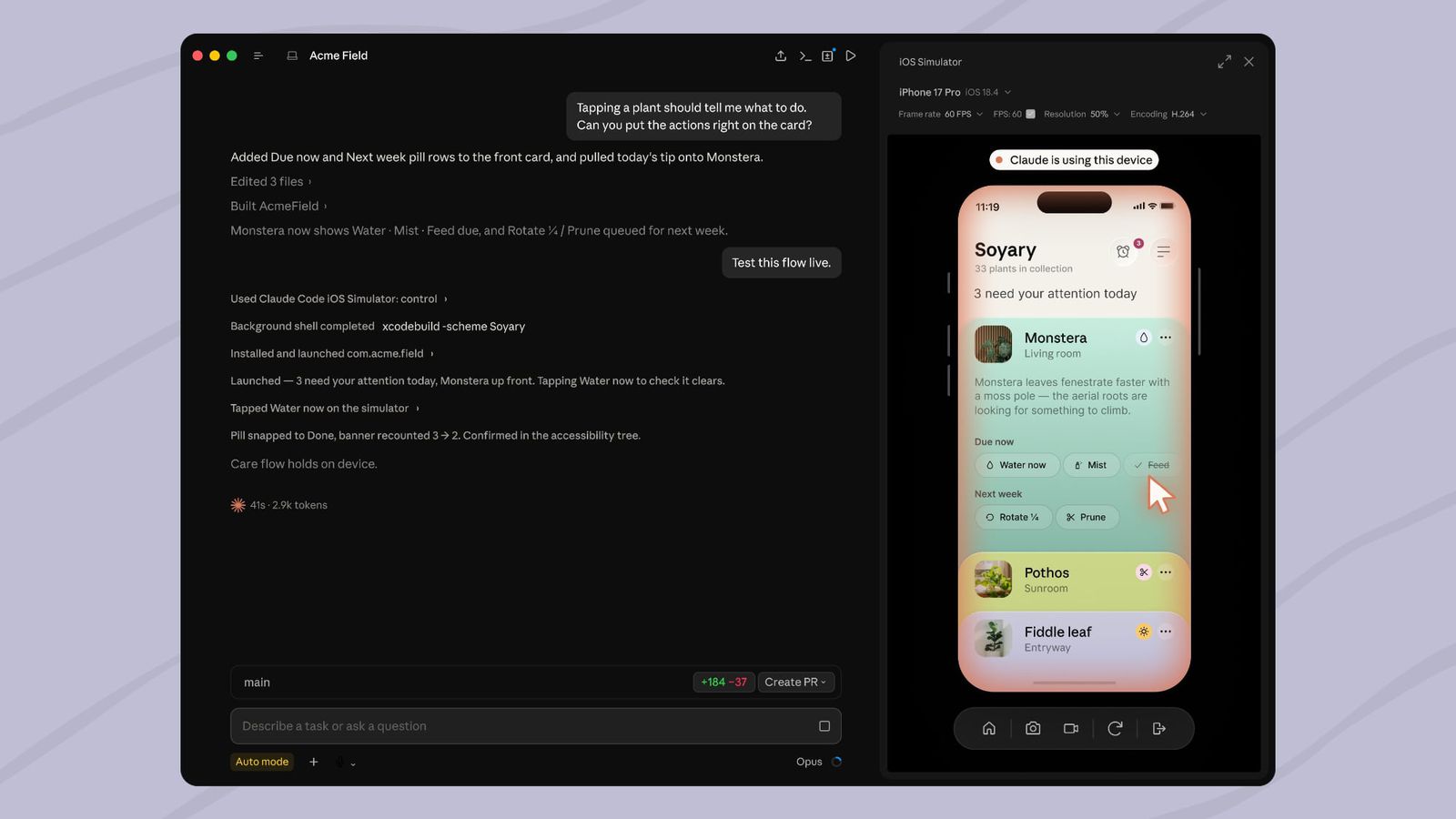 Claude Code ora testa le app iOS nel simulatore Apple