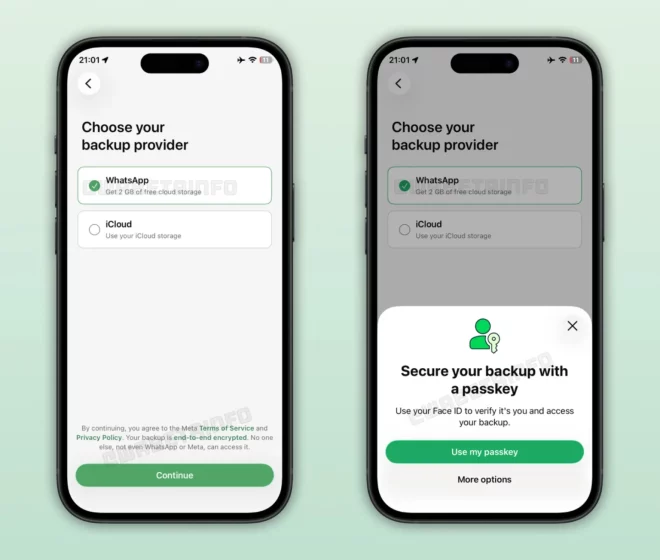 WhatsApp prepara un’alternativa a iCloud per i backup su iPhone