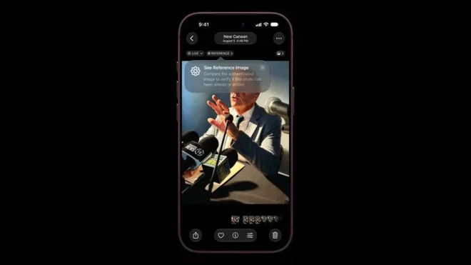 iPhone 18 Pro può certificare che una foto è autentica: arriva Apple Reference Image